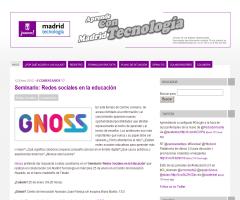 Seminario 'Redes Sociales en la Educación' (Madrid Tecnología) Seminario 'Redes Sociales en la Educación' (Madrid Tecnología)