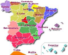 Mapa Flash interactivo para aprender las Comunidades Autónomas