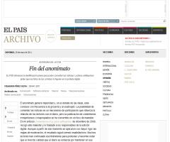 Fin del anonimato (Milagros Pérez Oliva, 'El País') Fin del anonimato (Milagros Pérez Oliva, 'El País')
